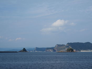Scenic view of sea against sky