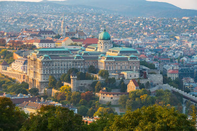 Hungarian buda castle with budapest city, hungary