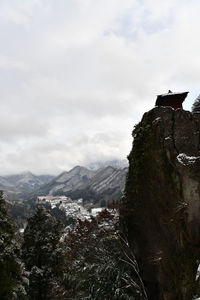 Scenic view of mountain range against sky