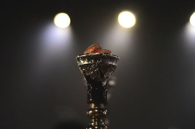 Close-up of hookah against blurred background