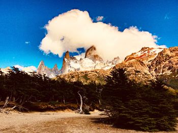 Scenic view of landscape against sky
