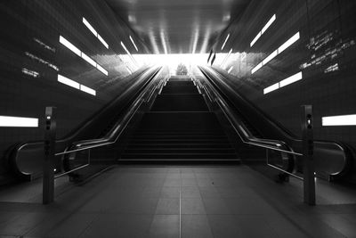 Empty subway station