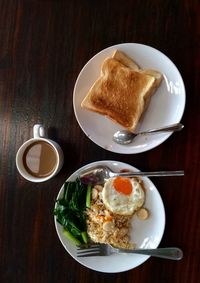 Close-up of served food