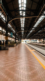 Railroad station platform