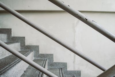 High angle view of stairs