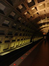 Railroad station platform