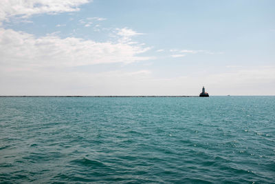 Scenic view of sea against sky