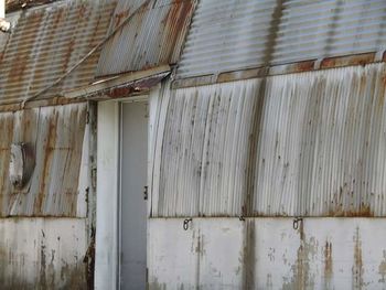 Close-up of corrugated iron