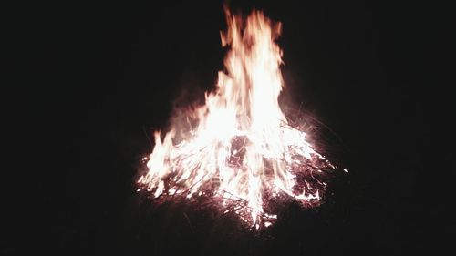 Campfire at night