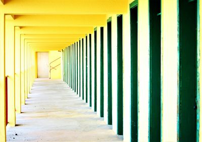 Empty corridor of building