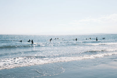 Group of people on beach