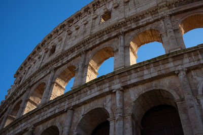 Views of roman coliseum, roman colosseum, rome, lazio. italy