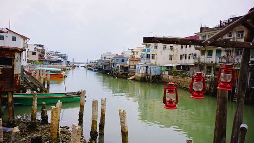 Boats in canal