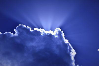 Low angle view of clouds in sky