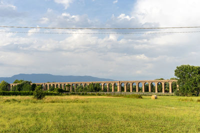 Aqueduct in tuscany, italy