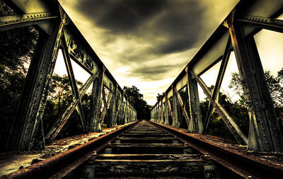 Bridge over river against sky