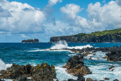 Scenic view of sea against sky