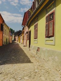 Street amidst buildings in town