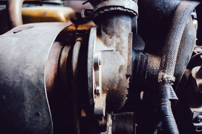 Close-up of machine part