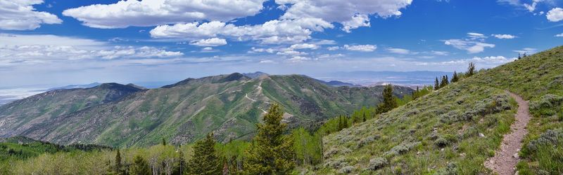 Rocky mountain wasatch front butterfield canyon oquirrh mountains utah, united states.