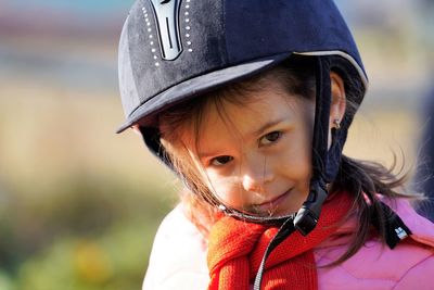 Close-up of boy looking away