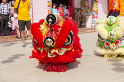 Group of people in temple