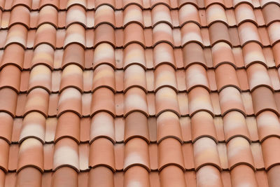 Full frame shot of roof tiles