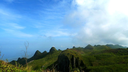 Panoramic view of landscape against sky