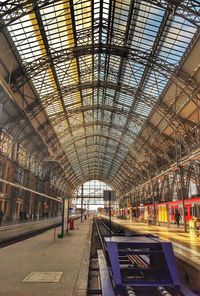 Railroad station platform