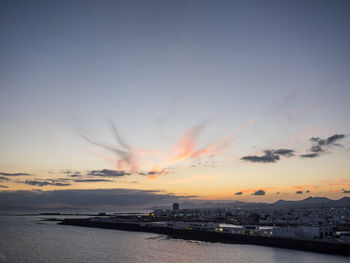 Sundown at lanzarote