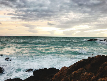 Scenic view of sea against sky