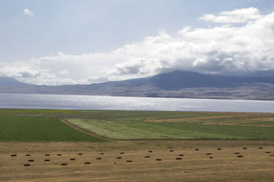 Scenic view of landscape against sky