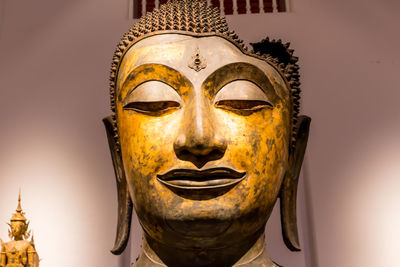 Close-up of buddha statue