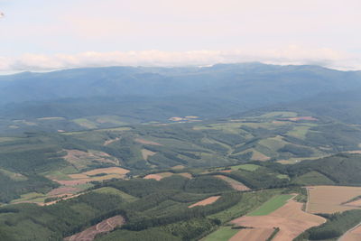 Aerial view of landscape against sky