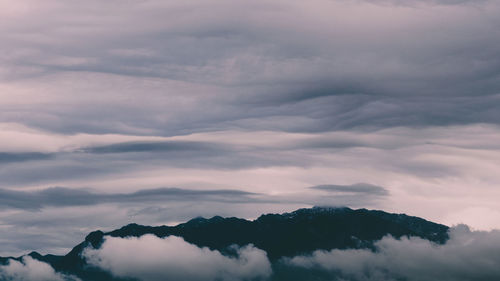 Low angle view of cloudscape against sky