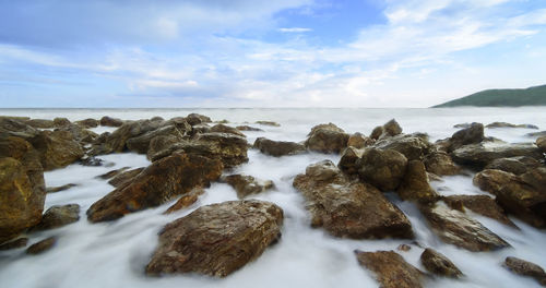 Scenic view of sea against sky