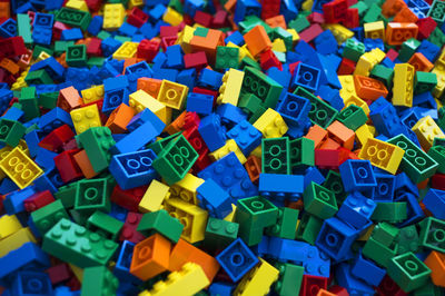 Full frame shot of toys