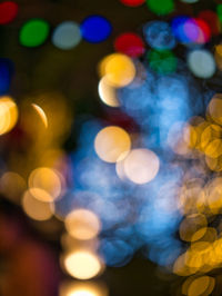 Defocused image of lights