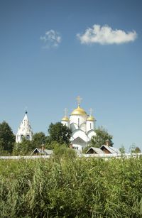 Low angle view of church against sky