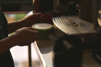 Woman morning coffee