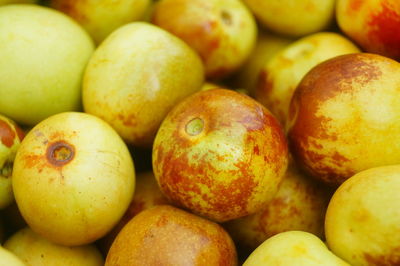 Close-up of fruits for sale at market stall