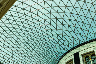 Low angle view of modern building against sky