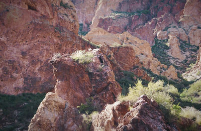 Rock formation in mountains