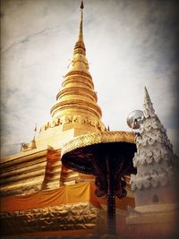 Low angle view of temple