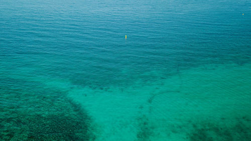 High angle view of sea