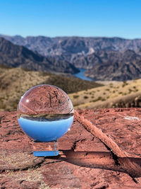 View of colorado river from above