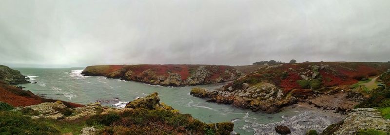 Panoramic view of sea against sky