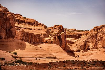 Scenic view of rock formations