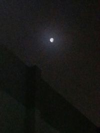 Low angle view of moon at night