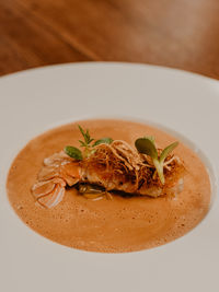 Close-up of food in plate